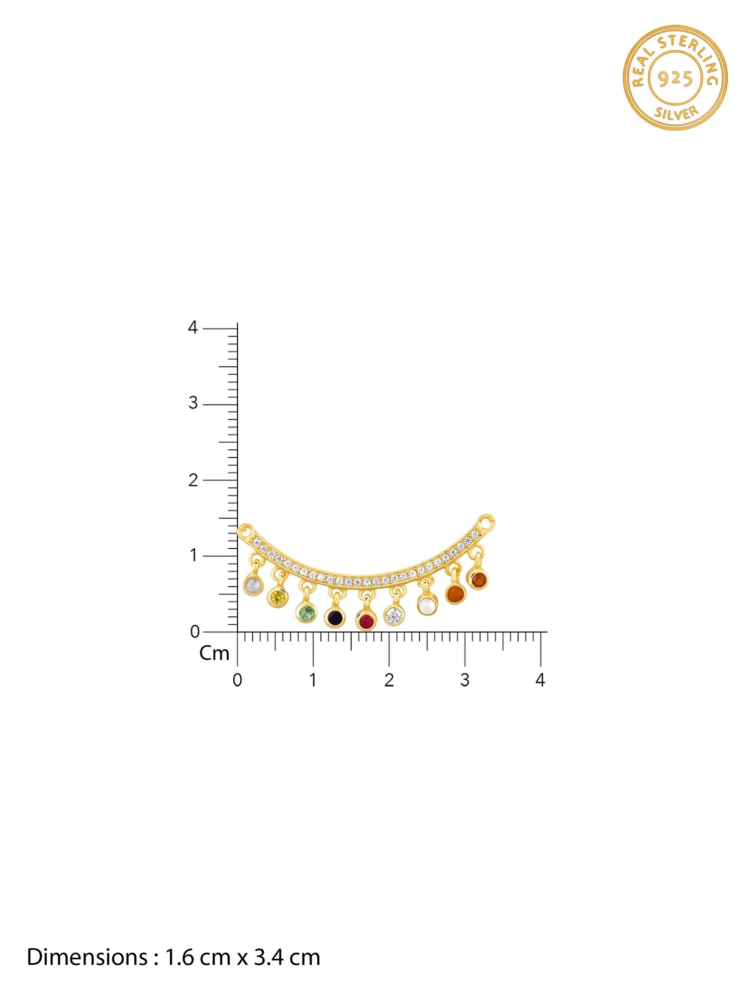 Golden Navratan Necklace