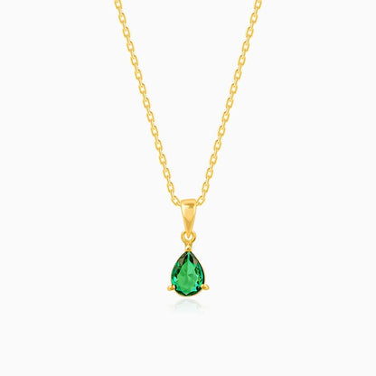 Golden Peridot Dream Pendant With Link Chain