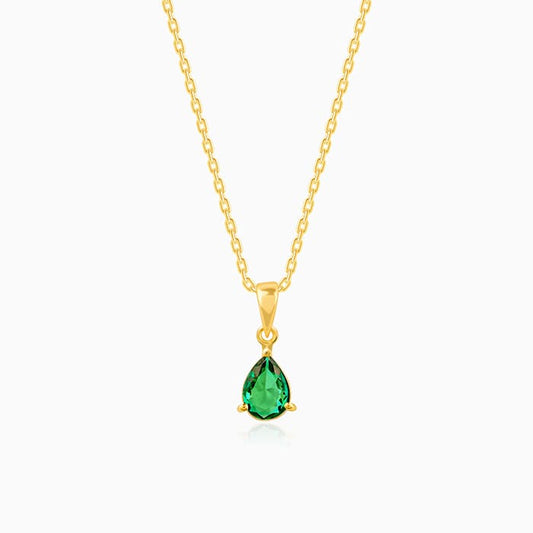 Golden Peridot Dream Pendant With Link Chain