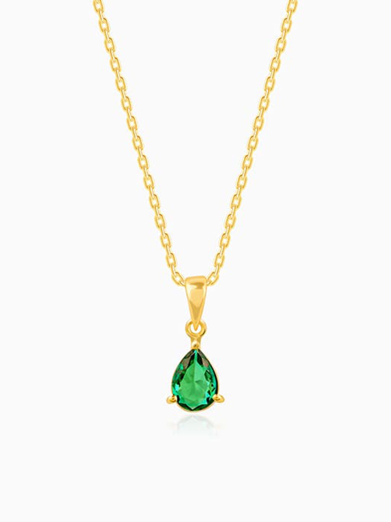 Golden Peridot Dream Pendant With Link Chain