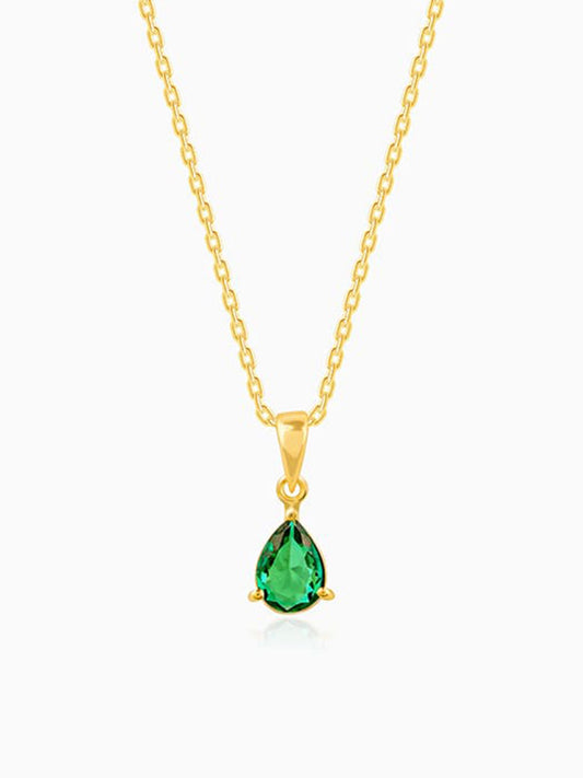 Golden Peridot Dream Pendant With Link Chain