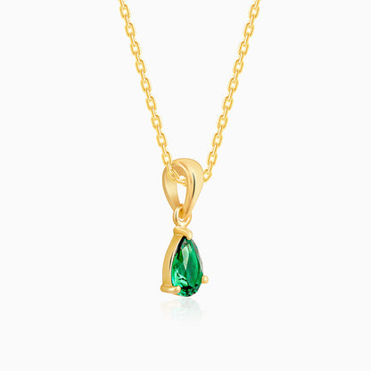 Golden Peridot Dream Pendant With Link Chain
