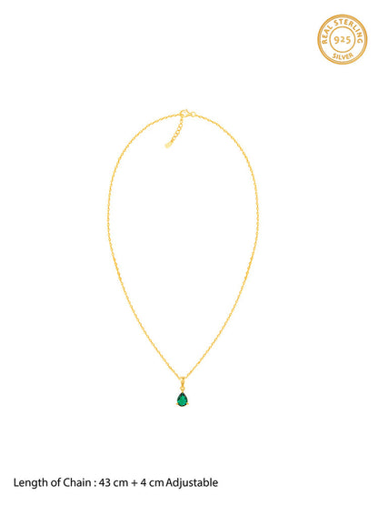Golden Peridot Dream Pendant With Link Chain
