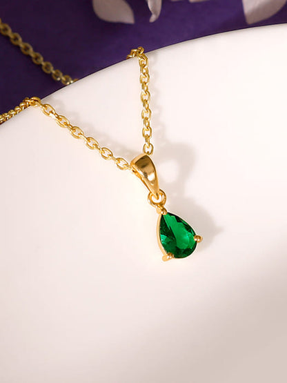 Golden Peridot Dream Pendant With Link Chain