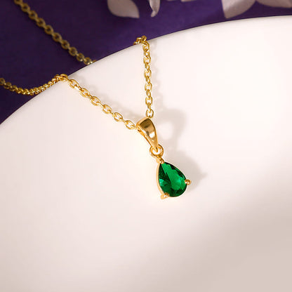 Golden Peridot Dream Pendant With Link Chain