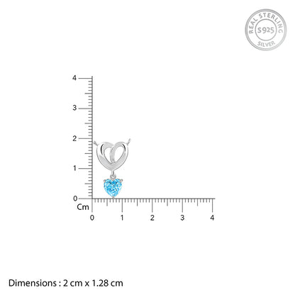 Silver Adore Love Pendant With Link Chain