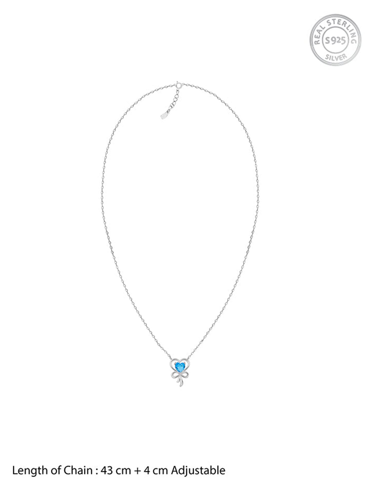 Silver Bonded Hearts Necklace