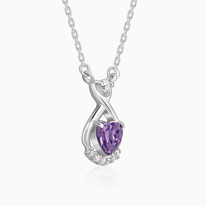 Silver Perennial Love Pendant With Link Chain