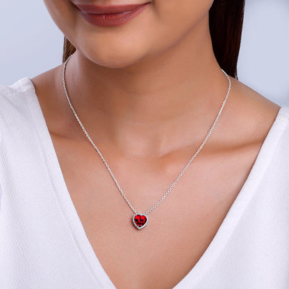 Silver Starlight Pendant with Link Chain