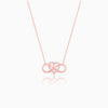 Rosegold Infinity Heart Necklace