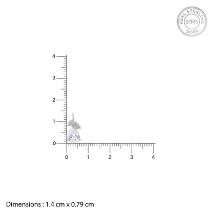 Silver Leafy Teardrop Set