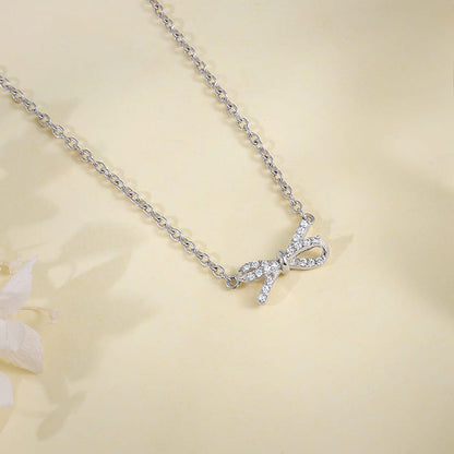 Silver Twisted Ribbon Necklace