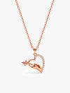 Rose Gold Forevermore Pendant With Link Chain