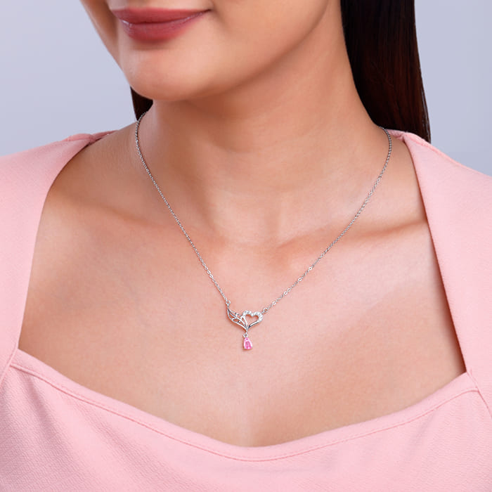 Silver Your Love Necklace - view 3