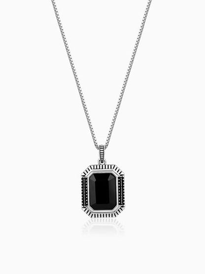 Black Rhodium Dark Phoenix Pendant With Box Chain For Him