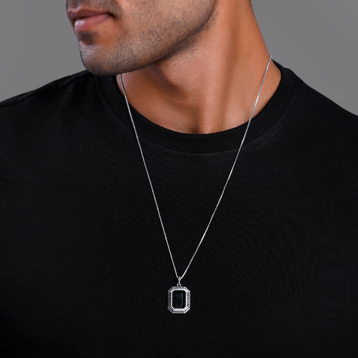 Black Rhodium Men's Pendant | Mens Jewellery – GIVA