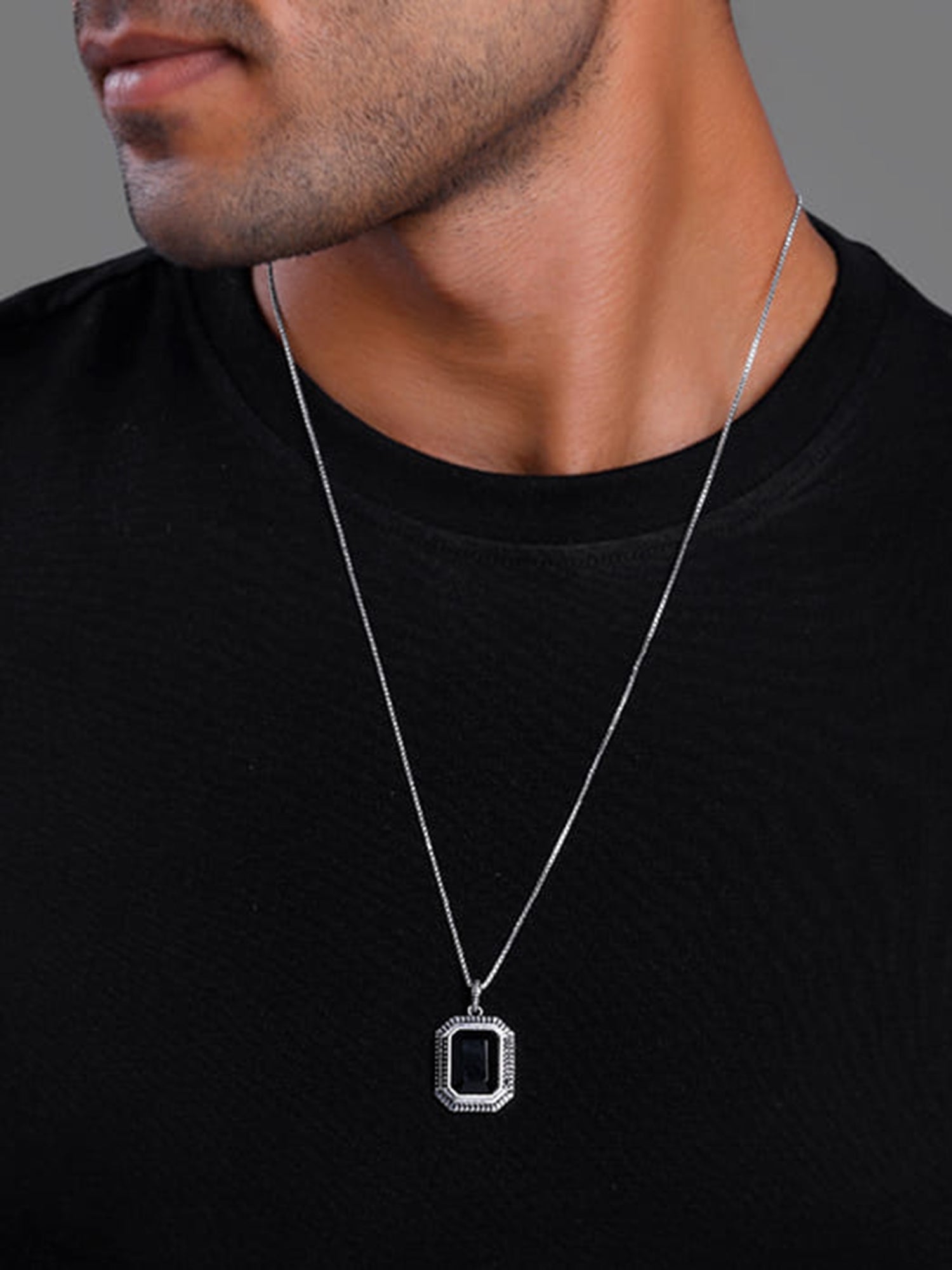 Black Rhodium Dark Phoenix Pendant With Box Chain For Him