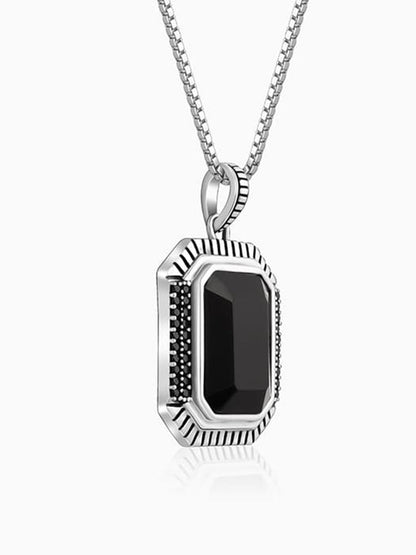 Black Rhodium Dark Phoenix Pendant With Box Chain For Him