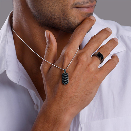 Black Rhodium Midnight Flex Set For Him