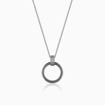 Black Rhodium Shadow Striker Pendant With Box Chain For Him