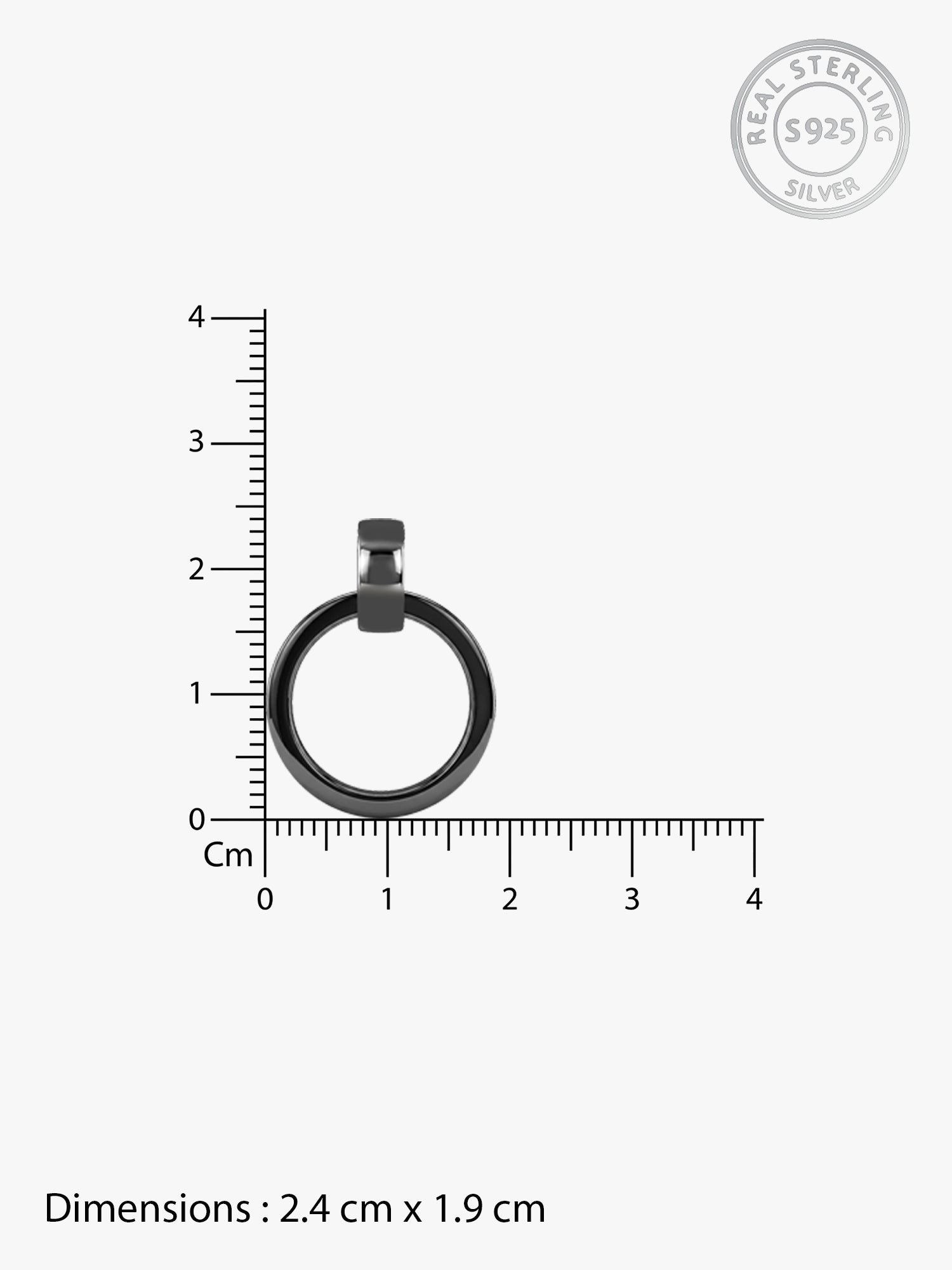 Black Rhodium Shadow Striker Pendant With Box Chain For Him