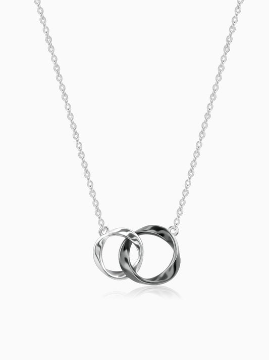 Silver Eternal Knot Pendant With Link Chain