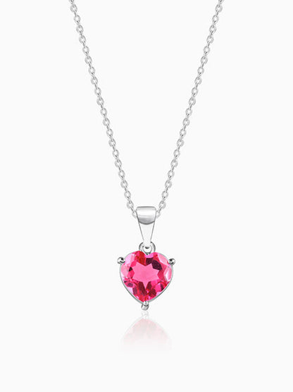 Silver Love Me Pendant With Link Chain
