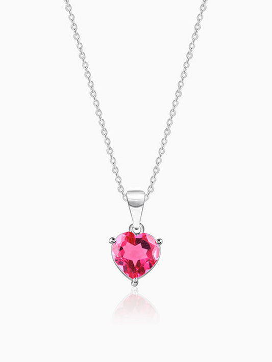 Silver Love Me Pendant With Link Chain