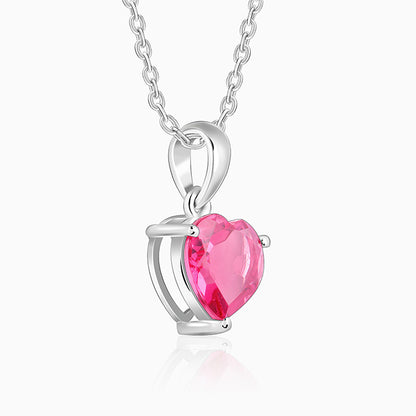 Silver Love Me Pendant With Link Chain