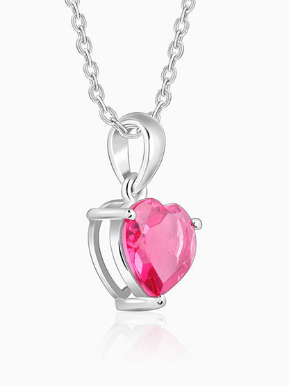Silver Love Me Pendant With Link Chain