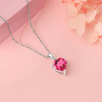 Silver Love Me Pendant With Link Chain