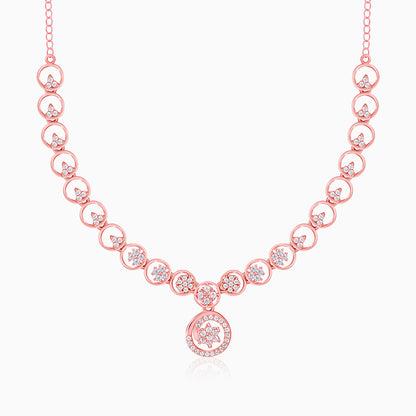 Rose Gold Daisy Necklace