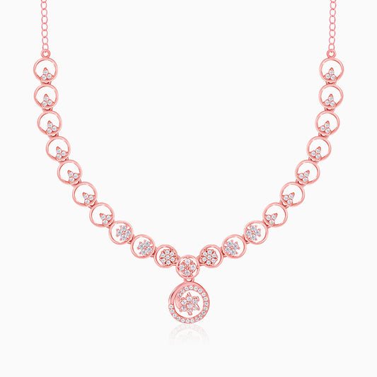 Rose Gold Daisy Necklace