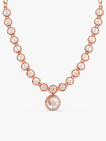 Rose Gold Daisy Necklace