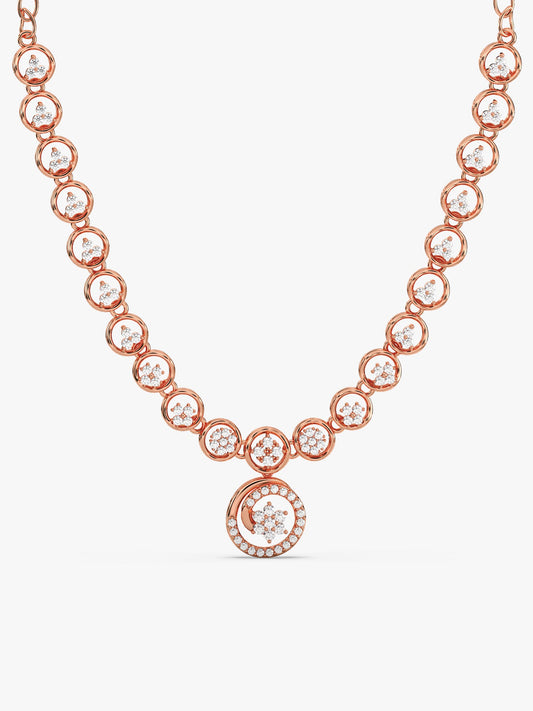 Rose Gold Daisy Necklace