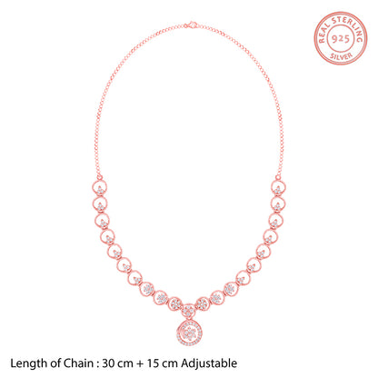 Rose Gold Daisy Necklace