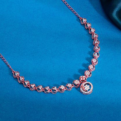 Rose Gold Daisy Necklace