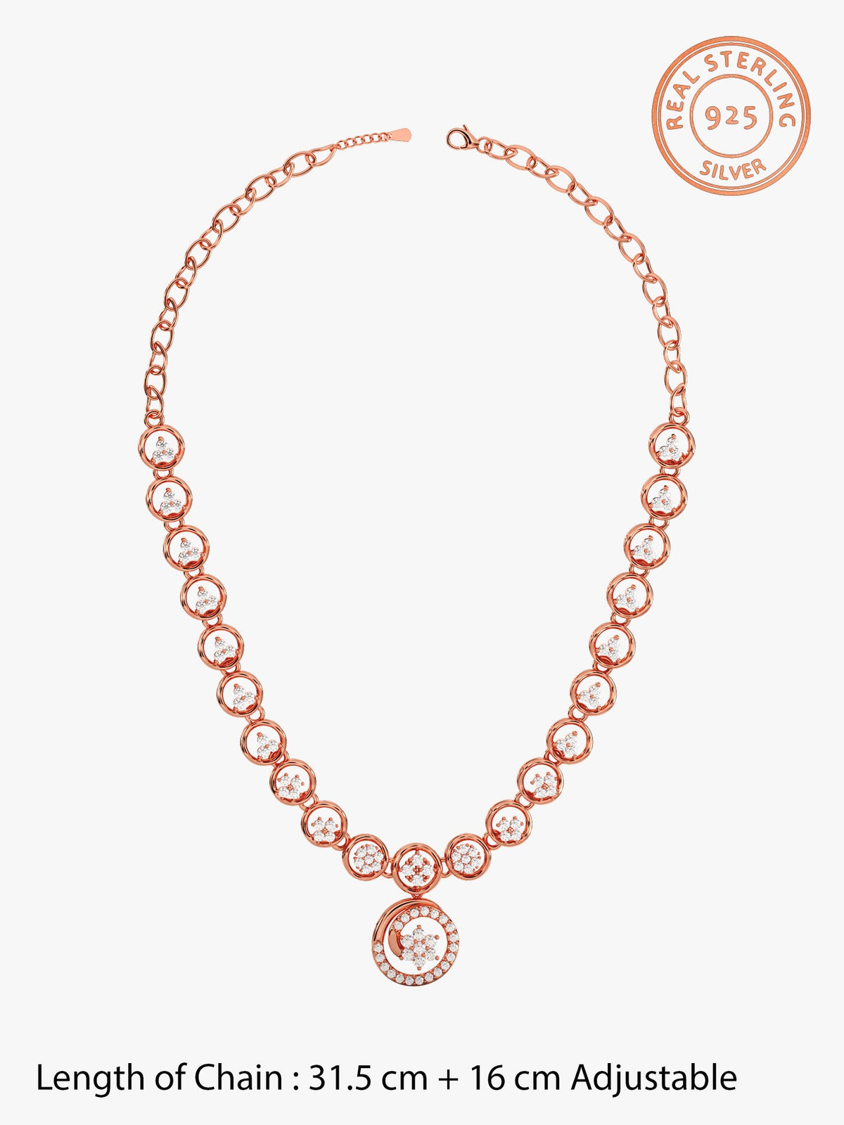 Rose Gold Daisy Necklace