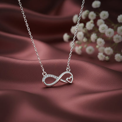 Silver Never-Ending Love Necklace