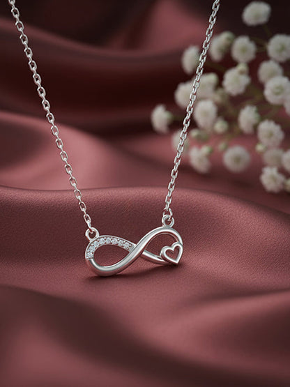 Silver Never-Ending Love Necklace