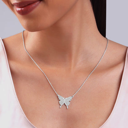 Silver Butterfly Magic Necklace