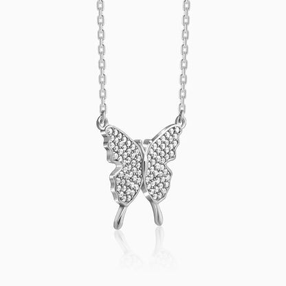 Silver Butterfly Magic Necklace