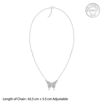 Silver Butterfly Magic Necklace