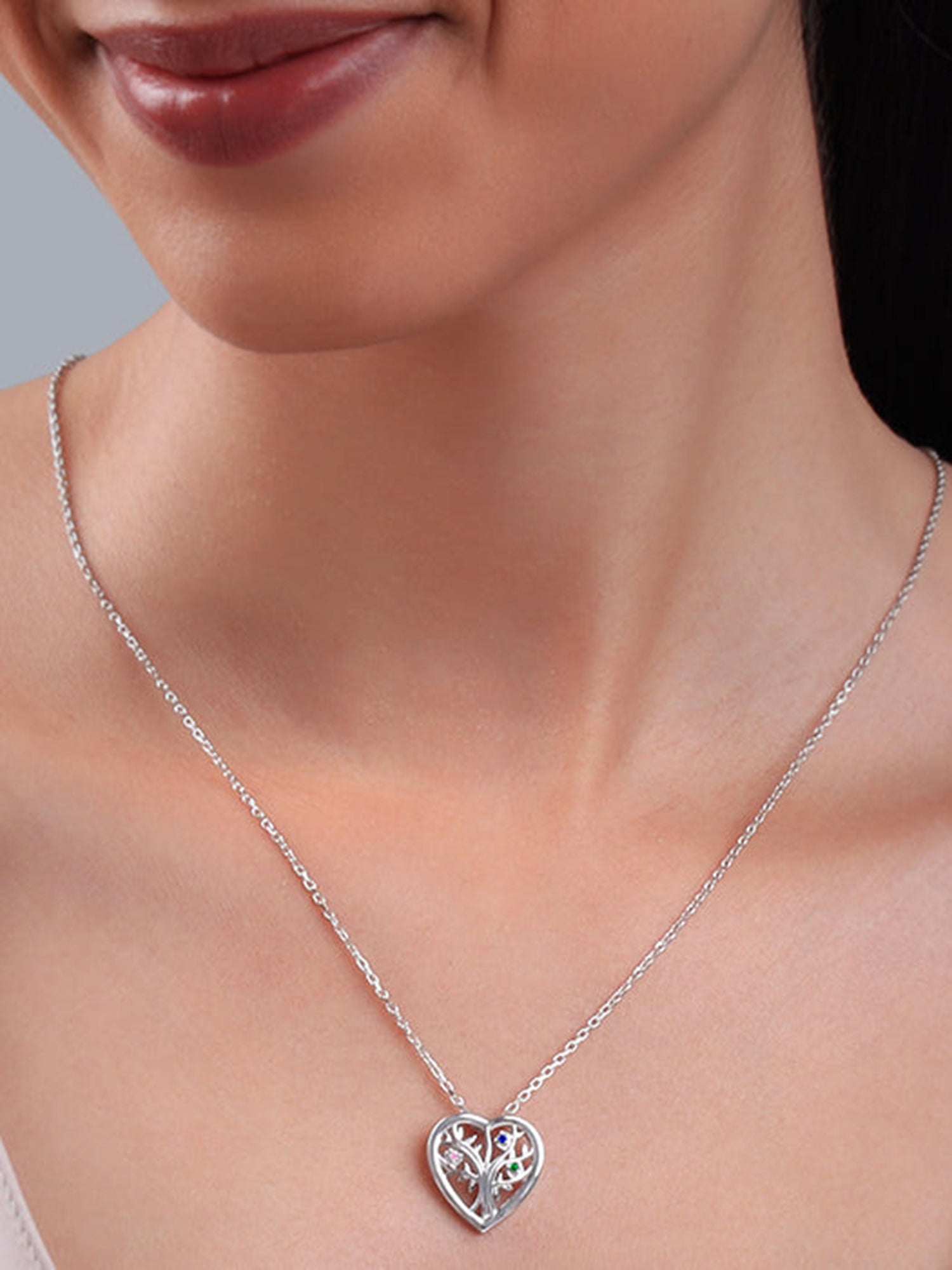 Silver Rooted in Her Necklace