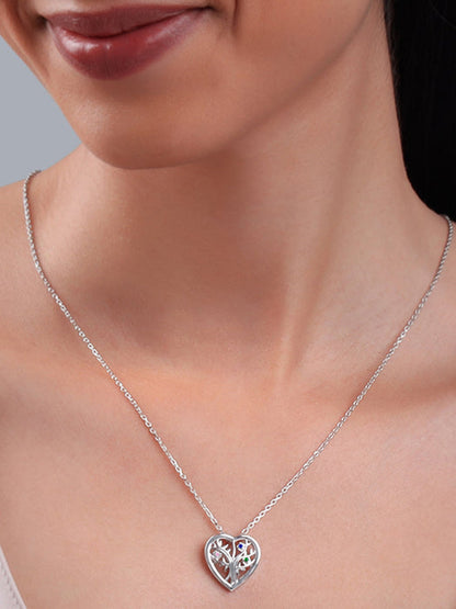 Silver Rooted in Her Necklace