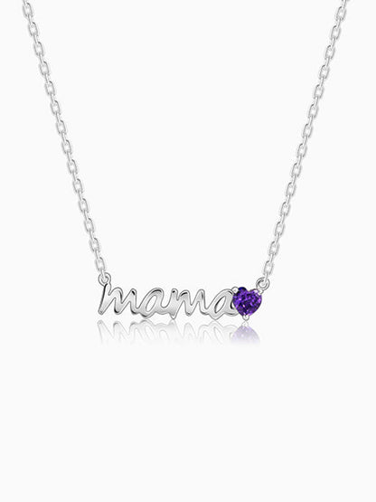 Silver Mama Love Necklace