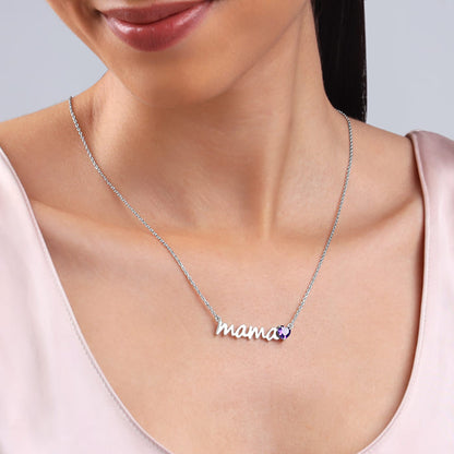 Silver Mama Love Necklace