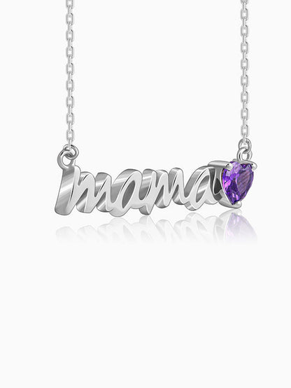 Silver Mama Love Necklace