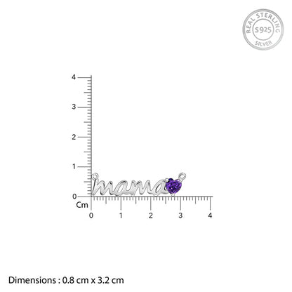 Silver Mama Love Necklace - silver necklace for mom