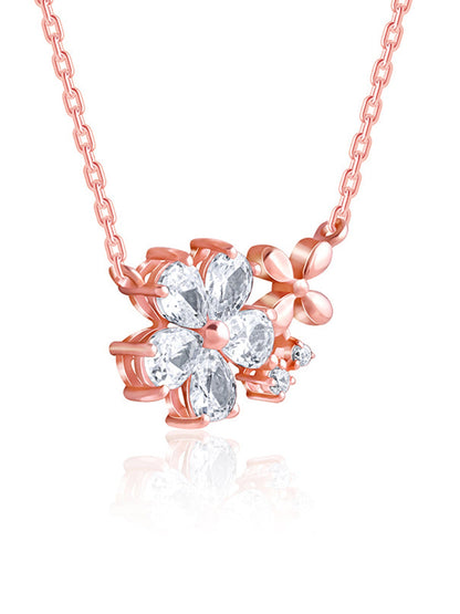 Kriti Sanon Rose Gold Flora Drape Necklace